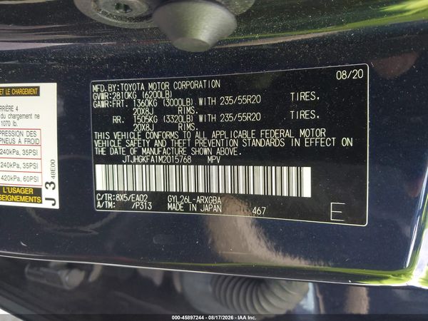 2021 LEXUS RX 450HL 450hL Premium