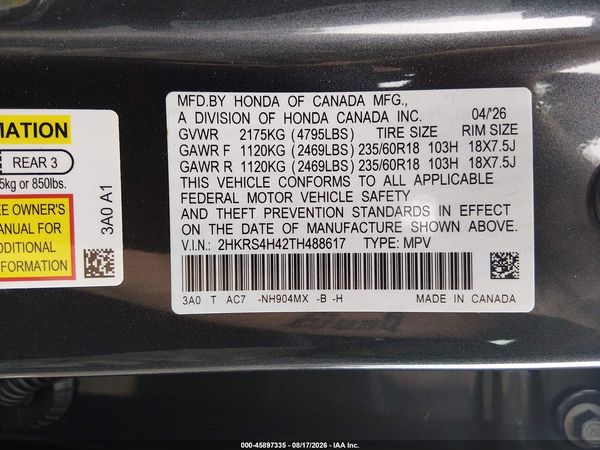 2026 HONDA CR-V EX AWD