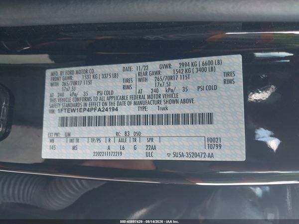 2023 FORD F-150 XLT