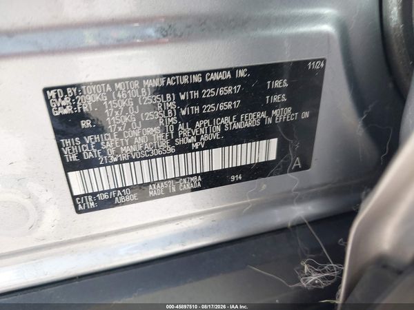 2025 TOYOTA RAV4 XLE