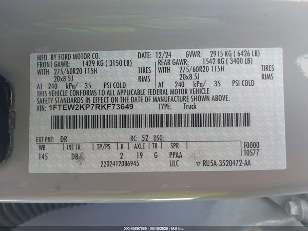 2024 FORD F-150 STX