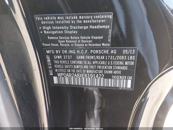 2014 PORSCHE CAYMAN S