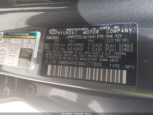 2021 HYUNDAI PALISADE SEL