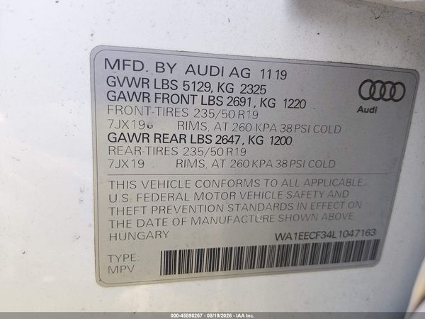 2020 AUDI Q3