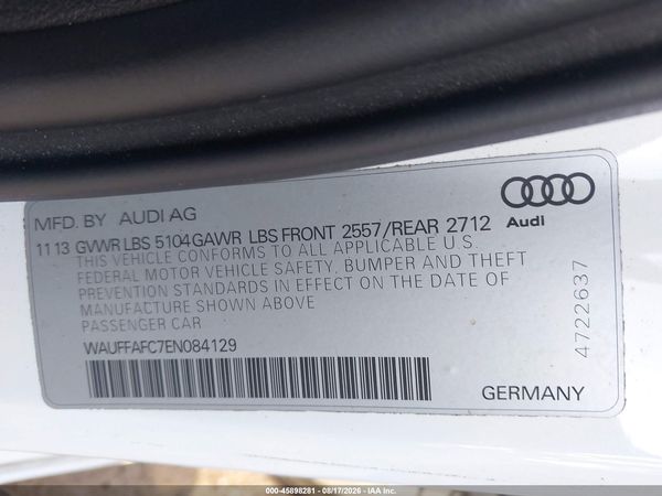 2014 AUDI A6 2.0T PREMIUM
