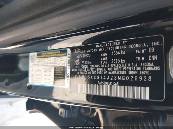 2021 KIA K5 LXS