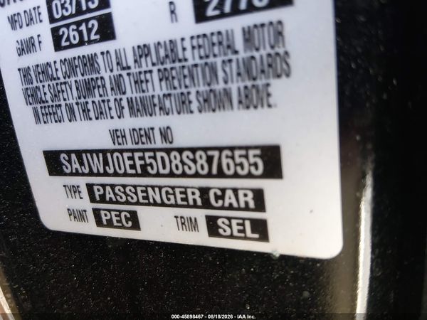 2013 JAGUAR XF V6 SC