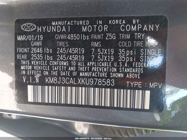 2019 HYUNDAI TUCSON NIGHT