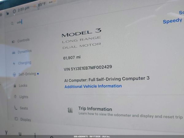 2021 TESLA MODEL 3