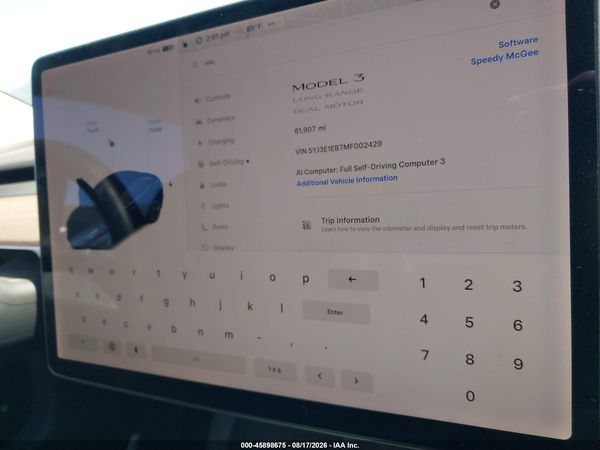 2021 TESLA MODEL 3