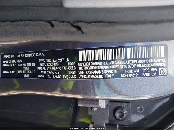 2018 ALFA ROMEO STELVIO AWD