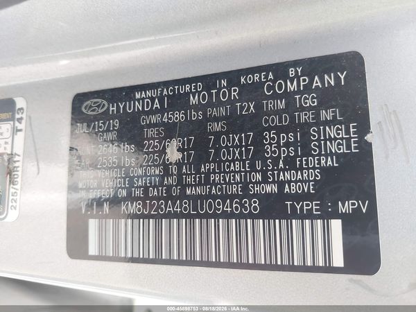 2020 HYUNDAI TUCSON SE