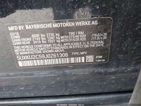 2018 BMW X6 XDRIVE35I