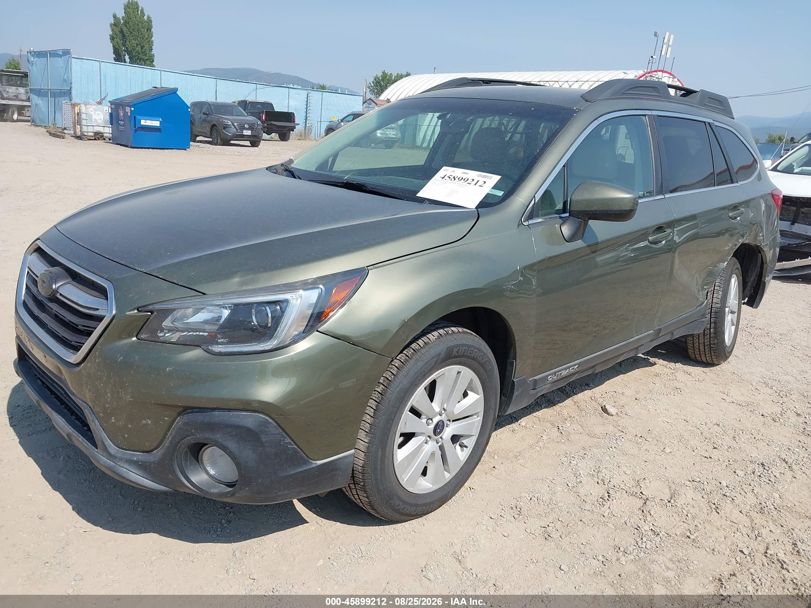 2018 SUBARU OUTBACK 2.5I PREMIUM — I2