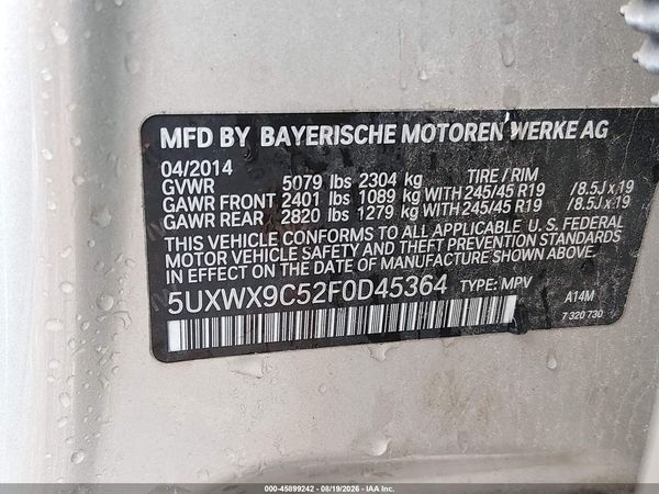 2015 BMW X3 XDRIVE28I