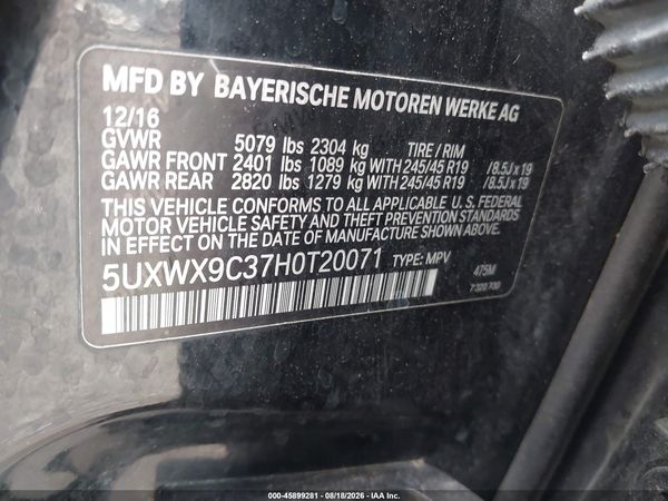 2017 BMW X3 XDRIVE28I