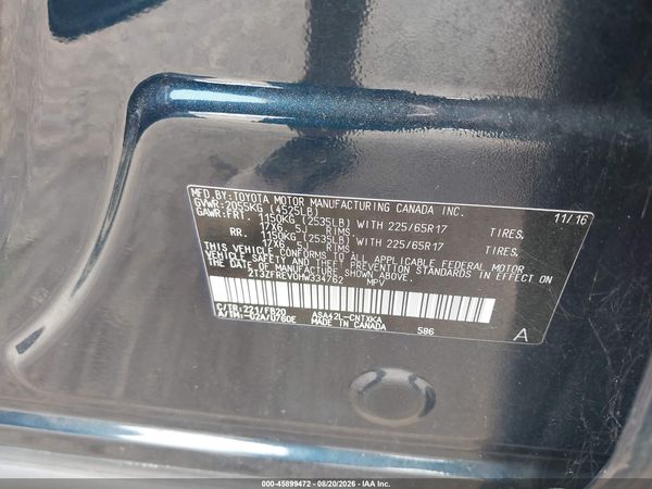 2017 TOYOTA RAV4 LE