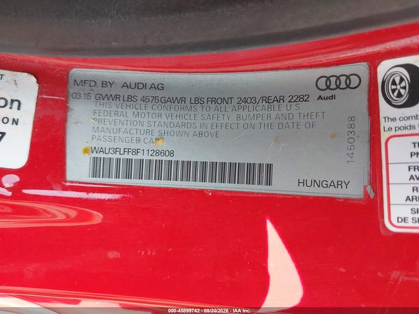 2015 AUDI A3 2.0T PREMIUM