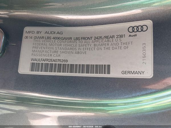 2014 AUDI A5 2.0T PREMIUM