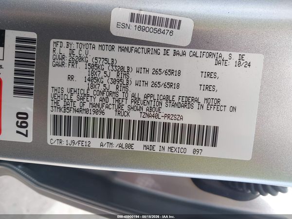2024 TOYOTA TACOMA TRD SPORT