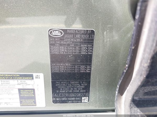 2022 LAND ROVER DEFENDER 110 X-DYNAMIC HSE