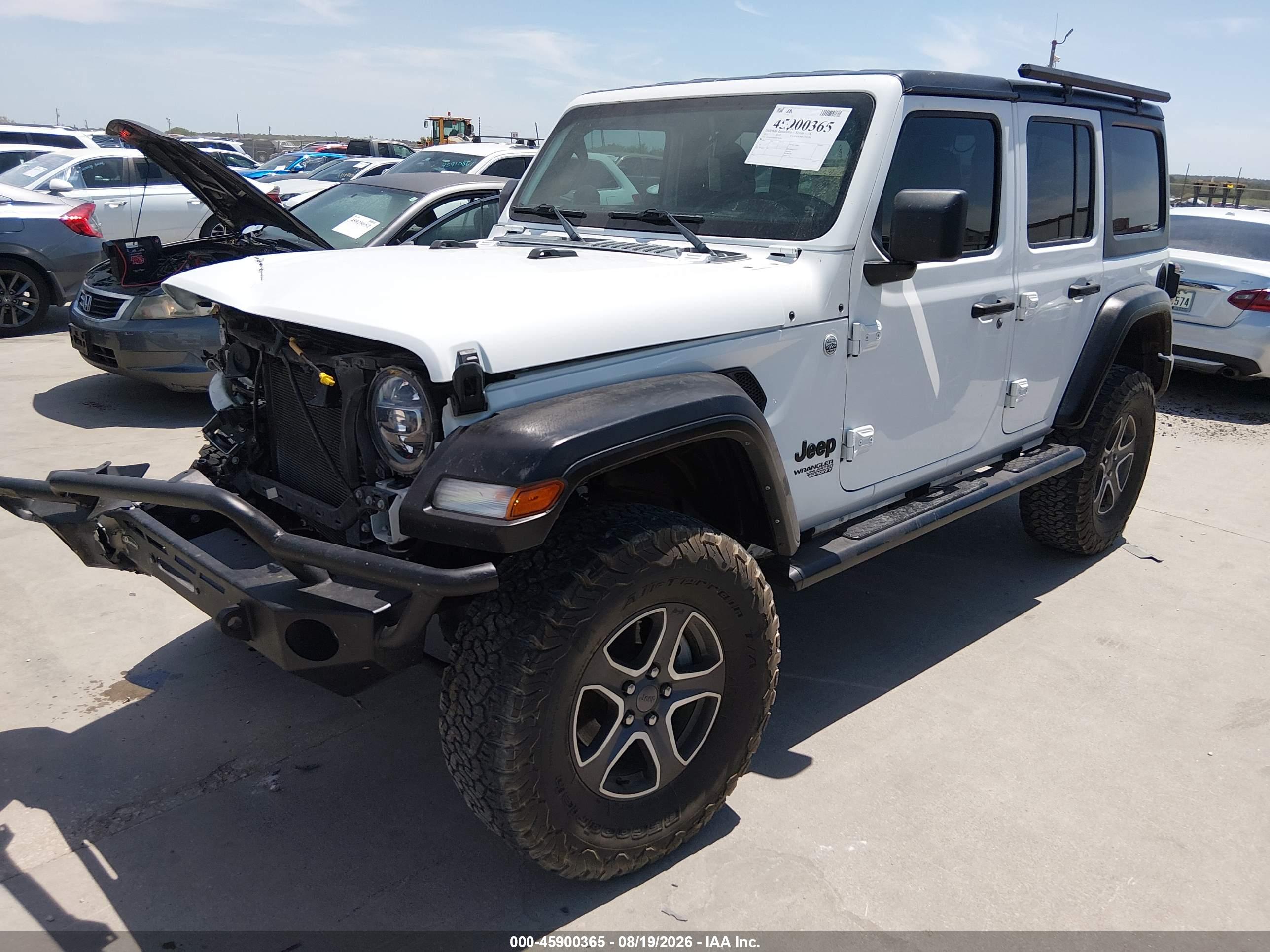 2021 JEEP WRANGLER UNLIMITED SPORT S 4X4 — I2