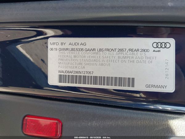 2019 AUDI A6 45 PREMIUM