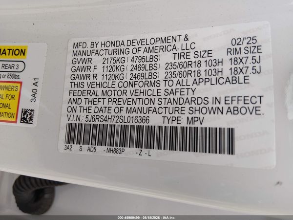 2025 HONDA CR-V EX-L AWD
