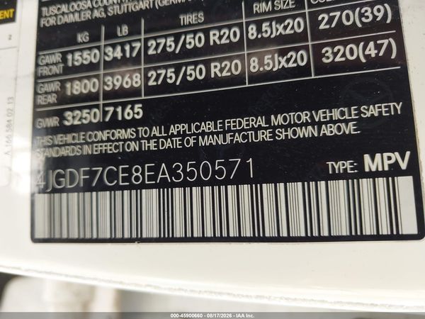 2014 MERCEDES-BENZ GL 450 4MATIC