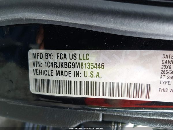 2021 JEEP GRAND CHEROKEE L LIMITED 4X4