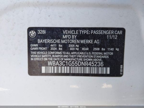 2013 BMW 328I SA