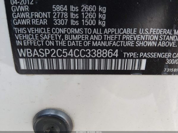 2012 BMW 535I GRAN TURISMO XDRIVE