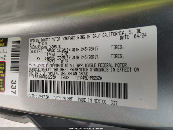 2024 TOYOTA TACOMA SR5
