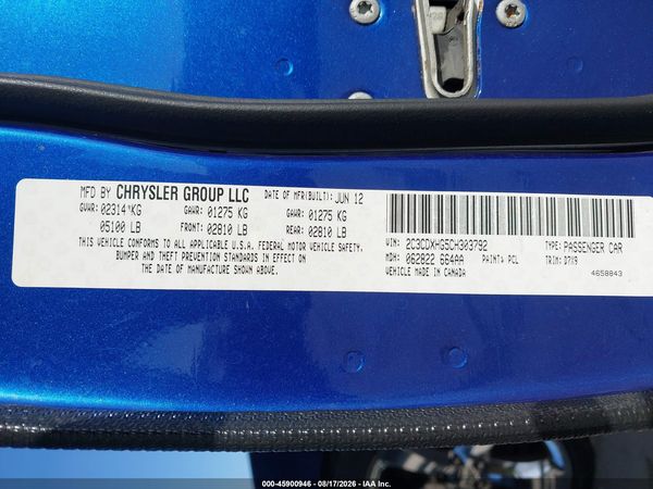 2012 DODGE CHARGER SXT