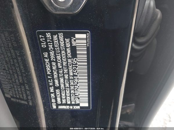 2017 PORSCHE CAYENNE S