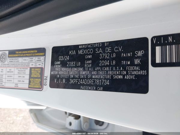 2024 KIA FORTE LXS