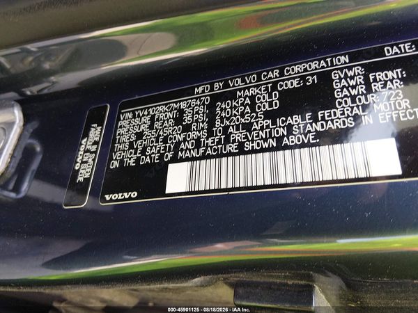 2021 VOLVO XC60 T5 MOMENTUM