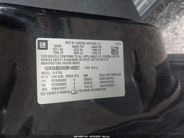 2013 CHEVROLET TAHOE LT — I9