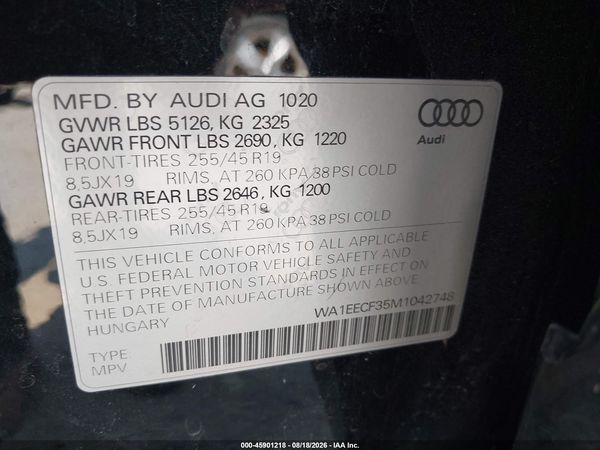 2021 AUDI Q3