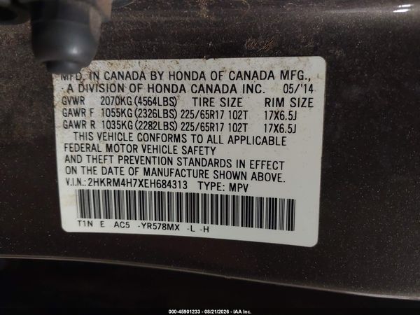 2014 HONDA CR-V EX-L