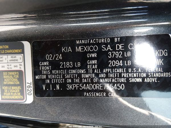 2024 KIA FORTE GT-LINE