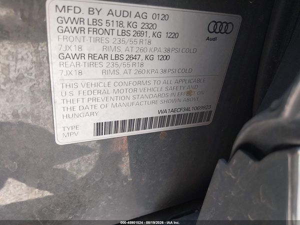 2020 AUDI Q3