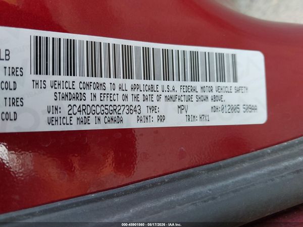 2016 DODGE GRAND CARAVAN SXT