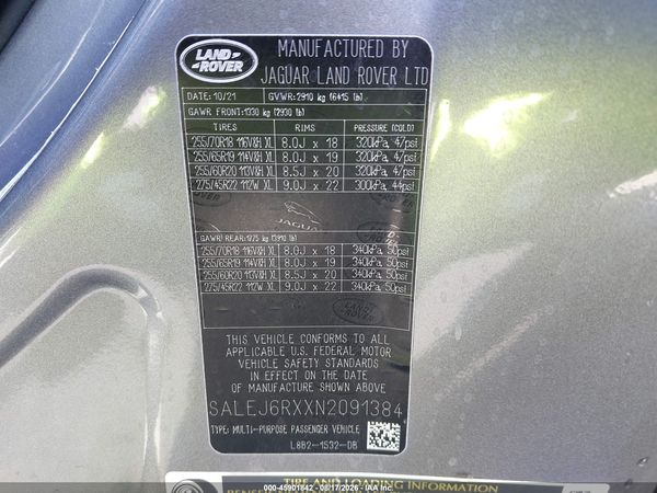 2022 LAND ROVER DEFENDER 90 S