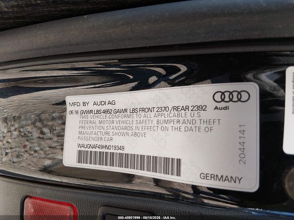 2017 AUDI A4 PREMIUM
