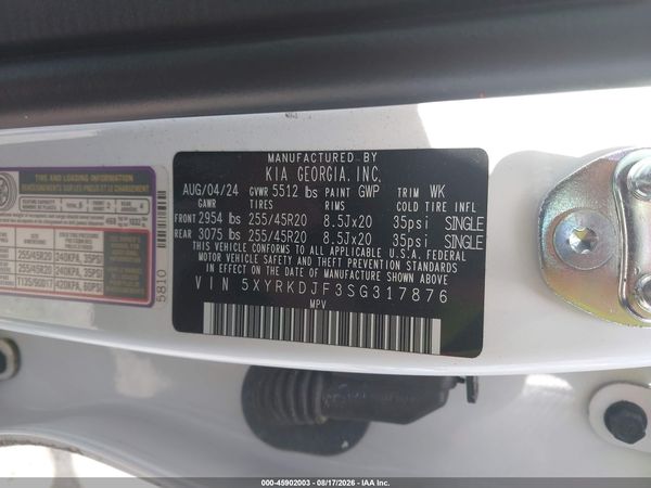 2025 KIA SORENTO X-LINE SX PRESTIGE