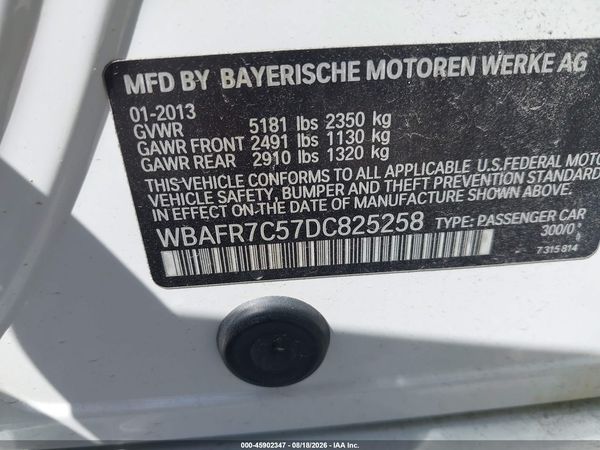 2013 BMW 535I