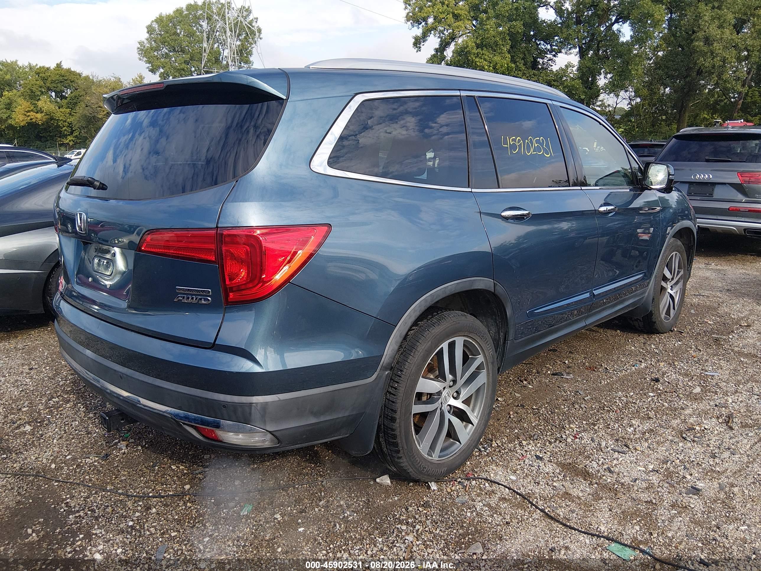 2016 HONDA PILOT TOURING — I4