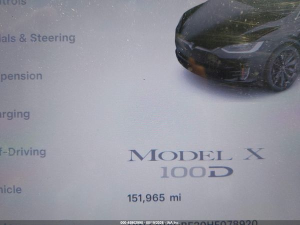 2017 TESLA MODEL X 100D/75D/90D