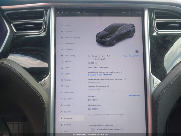 2017 TESLA MODEL X 100D/75D/90D